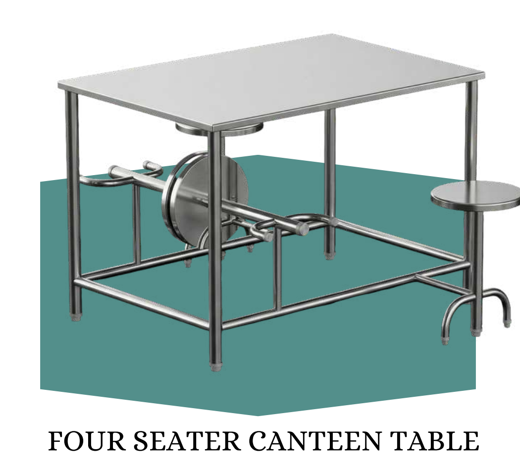 Four Seater Canteen Table